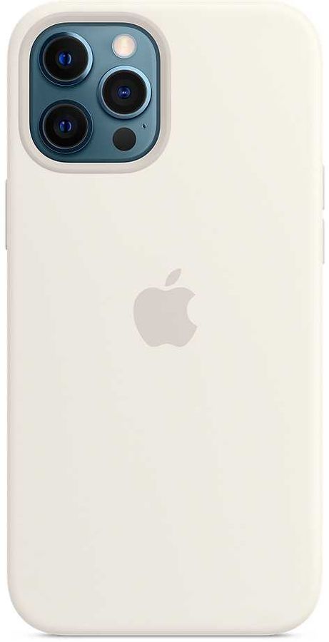 Чехол Silicone Case для iPhone 12 Pro Max белый в Тюмени